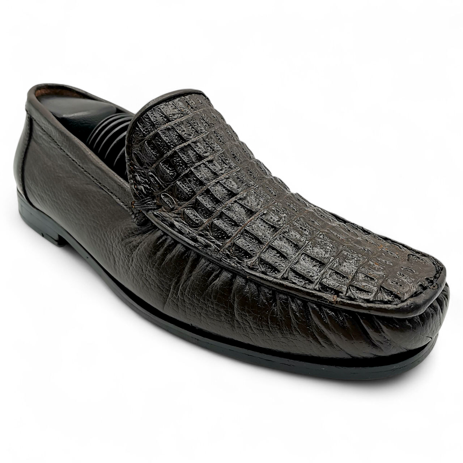 ZAPATO EN PIEL GENUINA DE COCODRILO PARA CABALLERO (MSN)