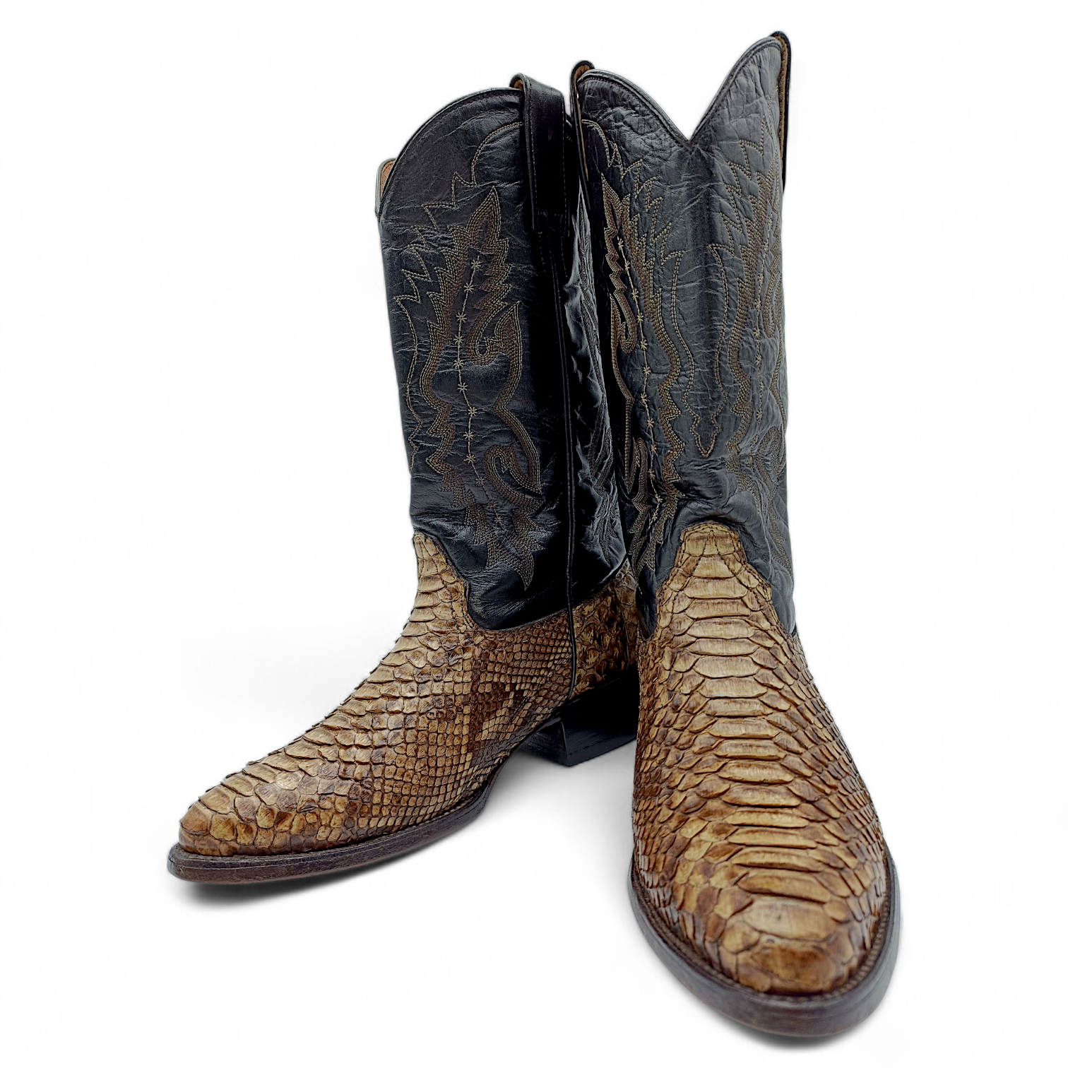 BOTA VAQUERA EN PIEL GENUINA DE PYTHON PARA CABALLERO (MSN)