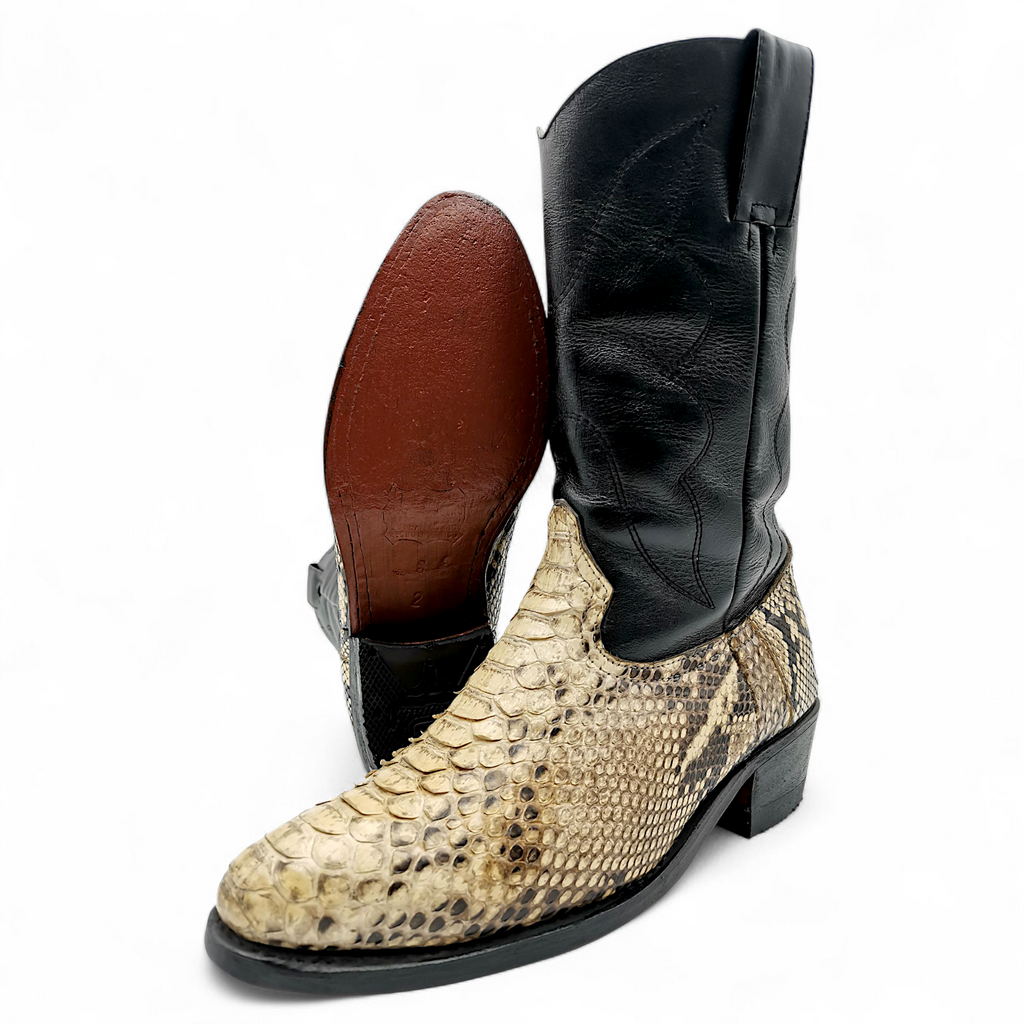 BOTA VAQUERA EN PIEL GENUINA DE PYTHON PARA CABALLERO (MSN)