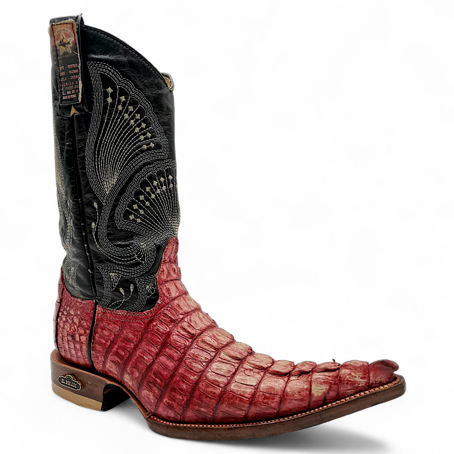 BOTA VAQUERA EN PIEL GENUINA DE COCODRILO PARA CABALLERO (MSN)