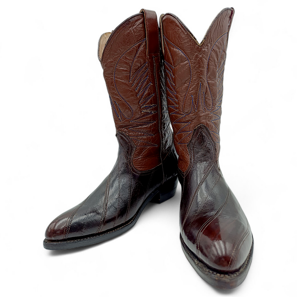 BOTA VAQUERA EN PIEL GENUINA DE ANGUILA PARA CABALLERO (MSN)