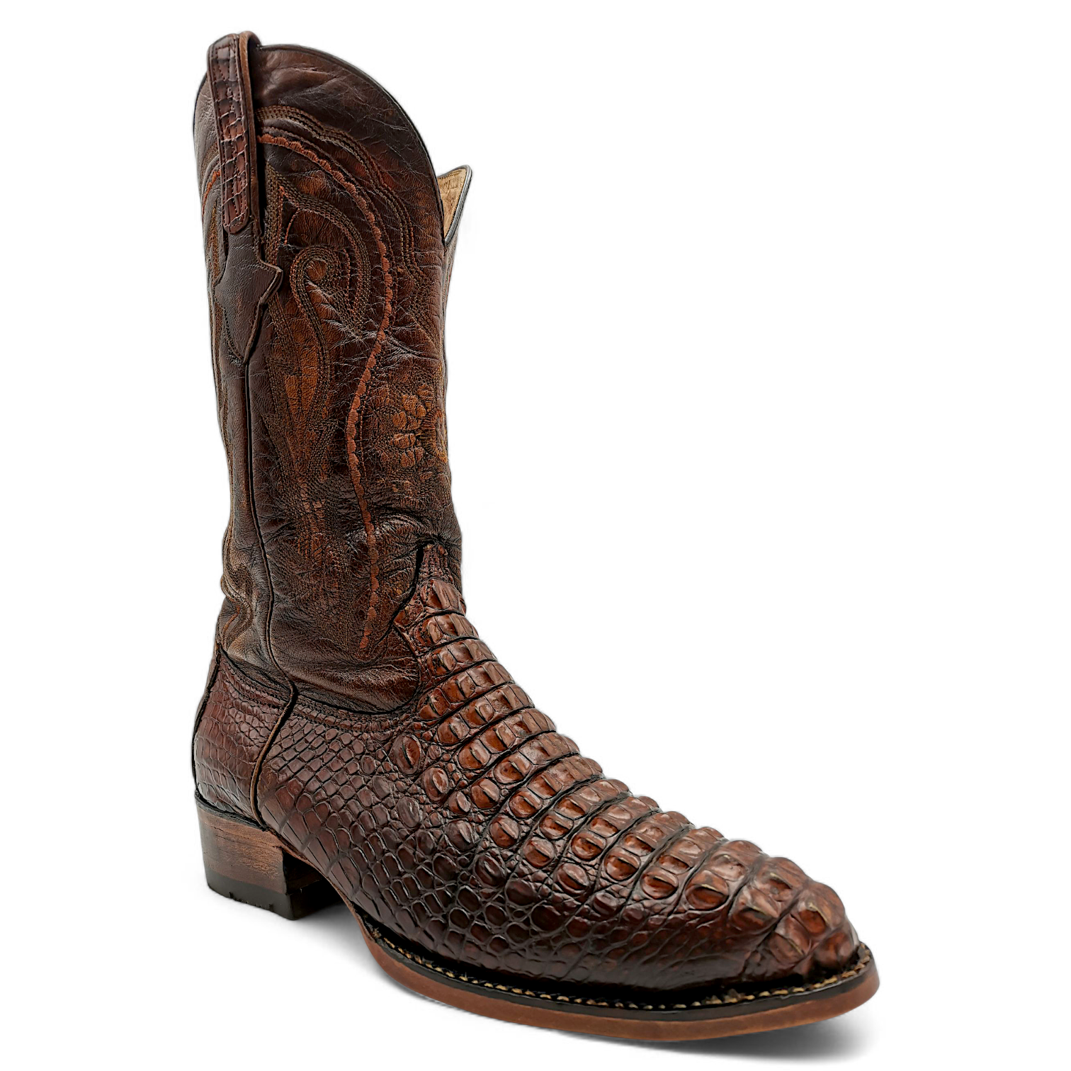 BOTA VAQUERA EN PIEL GENUINA DE COCODRILO PARA CABALLERO (MSN)
