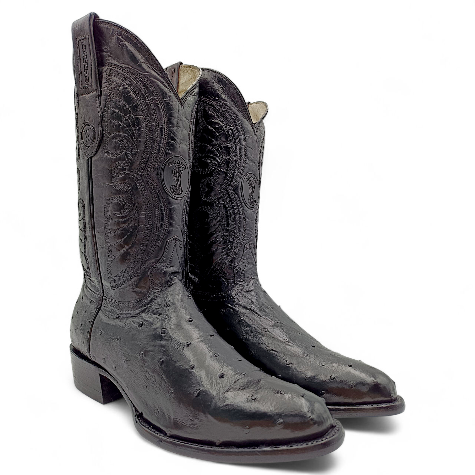 BOTA VAQUERA EN PIEL GENUINA DE AVESTRUZ PARA CABALLERO (MSN)