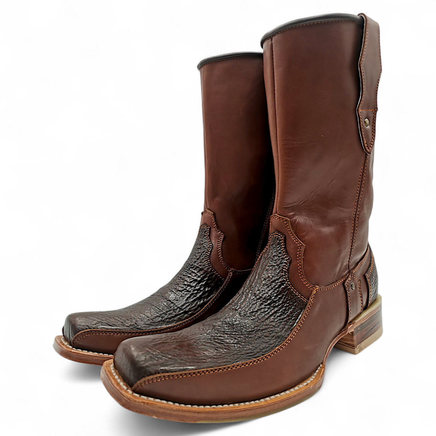 BOTA VAQUERA EN PIEL GENUINA DE TIBURÓN PARA CABALLERO (M)