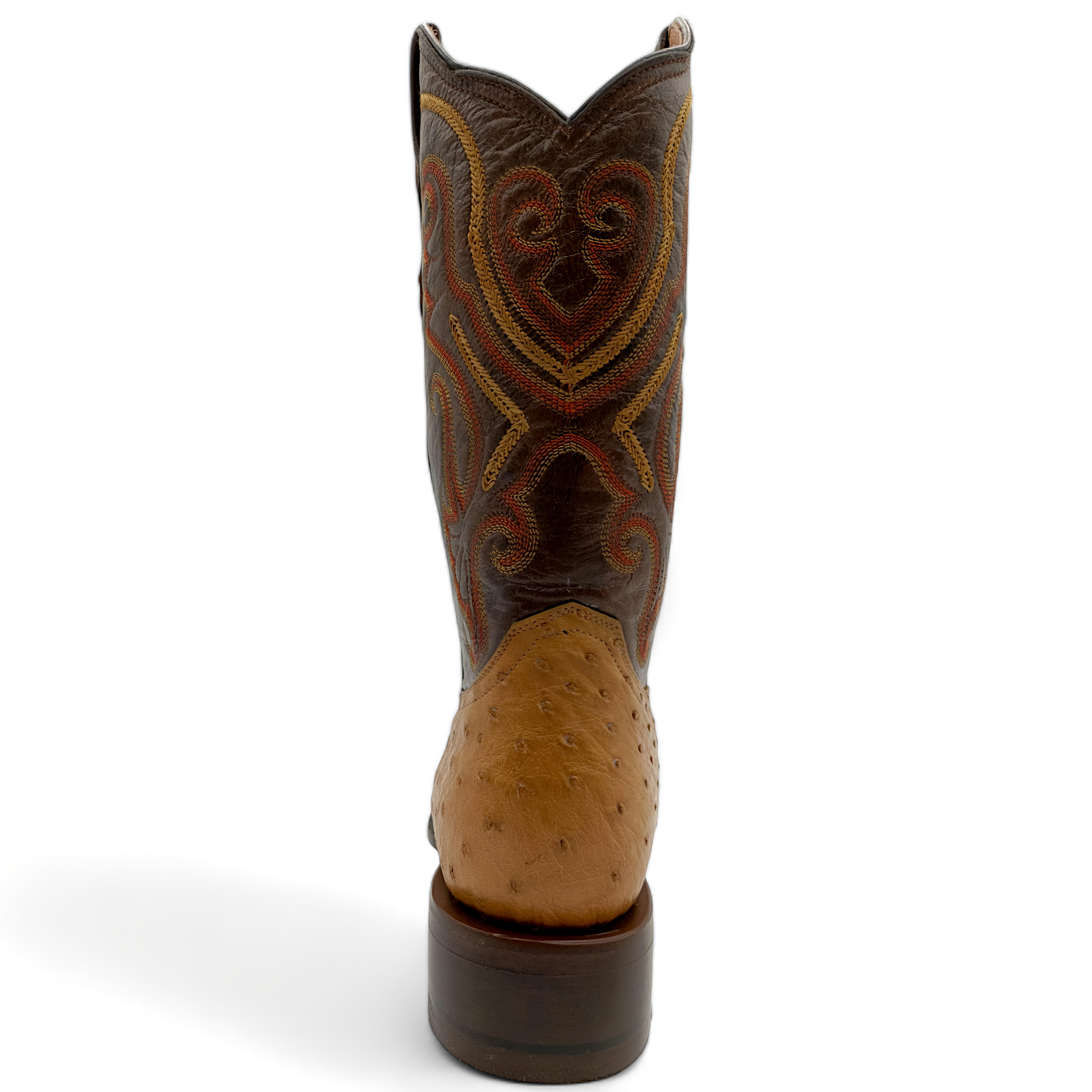 BOTA VAQUERA EN PIEL GENUINA DE AVESTRUZ PARA CABALLERO (M9)