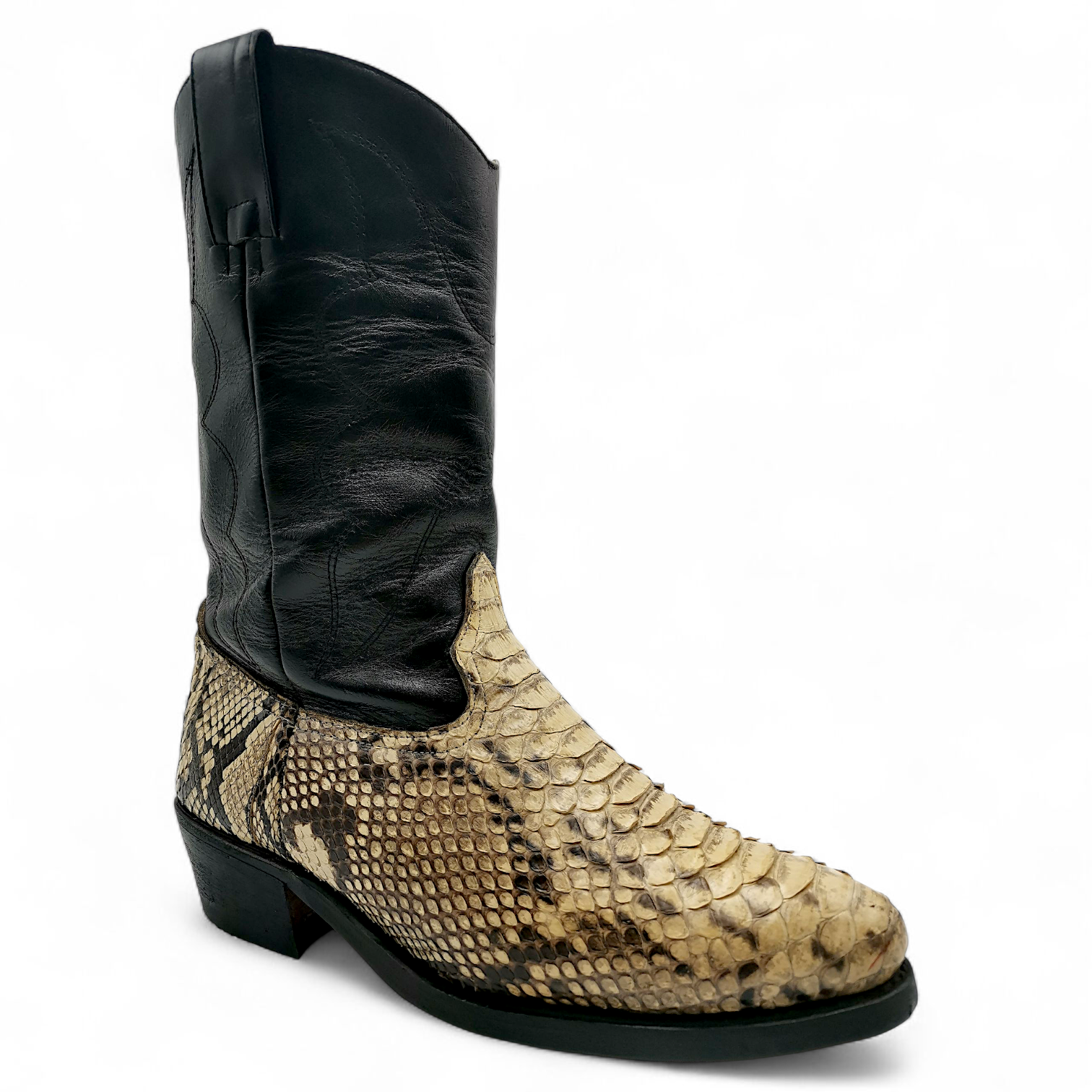 BOTA VAQUERA EN PIEL GENUINA DE PYTHON PARA CABALLERO (MSN)